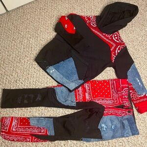 Jordan craig jeans and sweatshirt